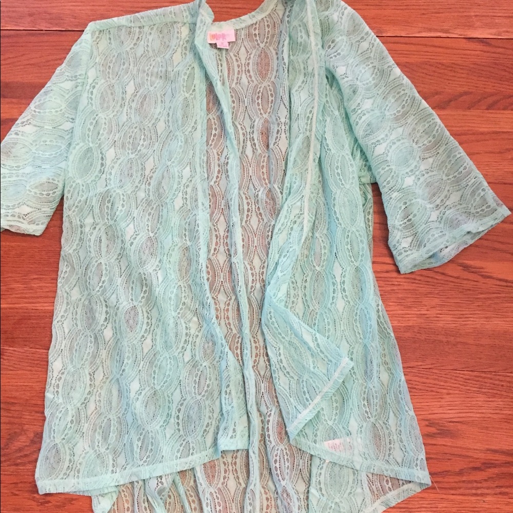 Aqua Lace Kimono